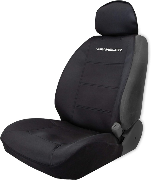 Jeep Wrangler Logo Neoprene Premium 3 Piece Sideless Seat Cover